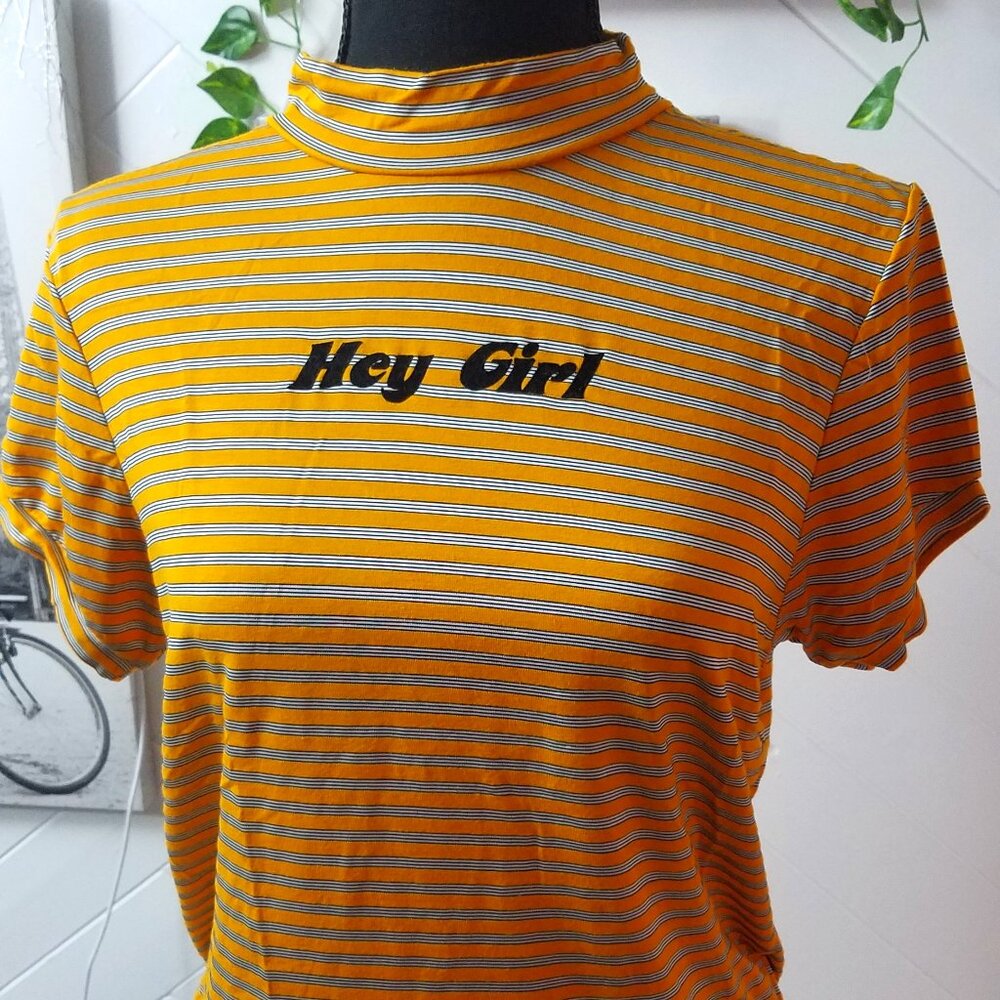 Ragged Priest 'Hey Girl' Striped Tee